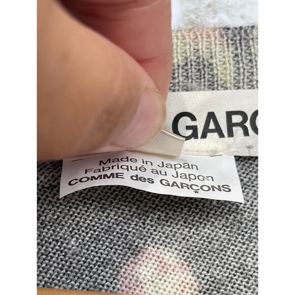 Comme des Garçons floral print asymmetrical cardigan size medium - Picture 6 of 13